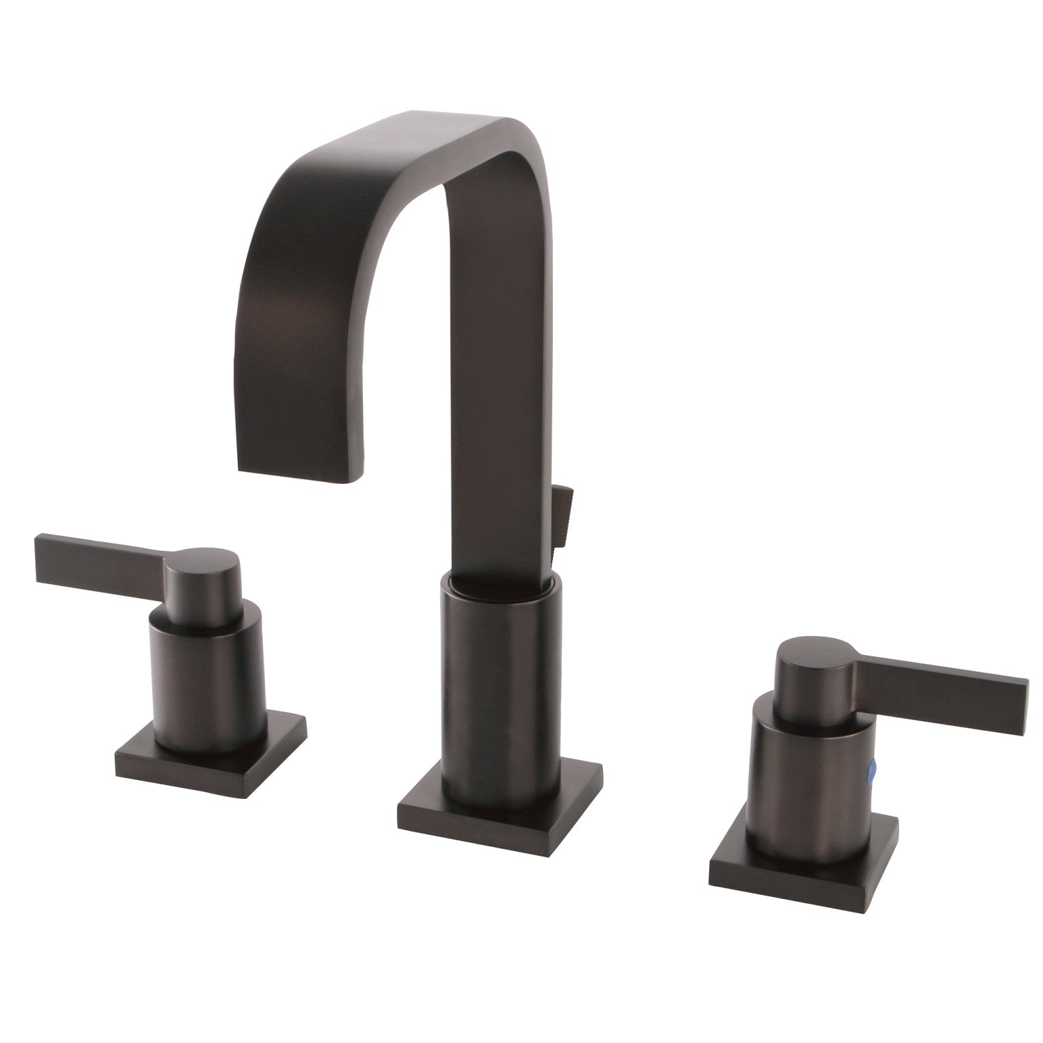 Kingston Sona FSC8965NDL - NuvoFusion Two-Handle 3-Hole Deck Mount Widespread Bathroom Faucet with Pop-Up Drain, Oil Rubbed Bronze — image 1